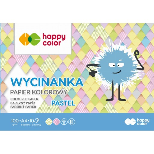 Папір кольоровий А4 Happy Color 10 аркушів 1 г/м²