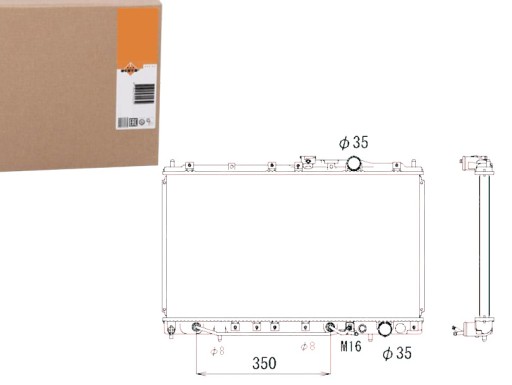 NRF53283/SERW - Nrf водяний кулер mitsubishi colt iv 1.6 glxi 16v