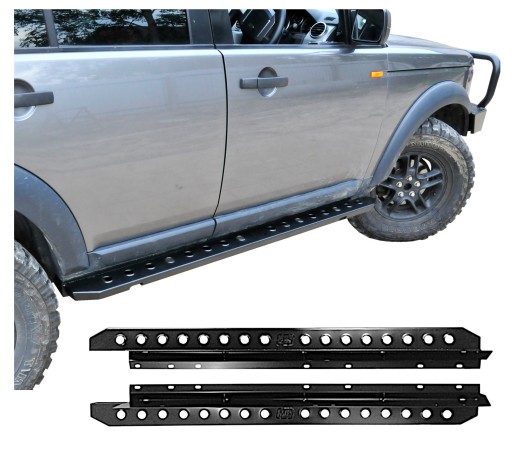 Діркові бічні пороги HD2 для Land Rover Discovery 4, Rock Slider Off Road