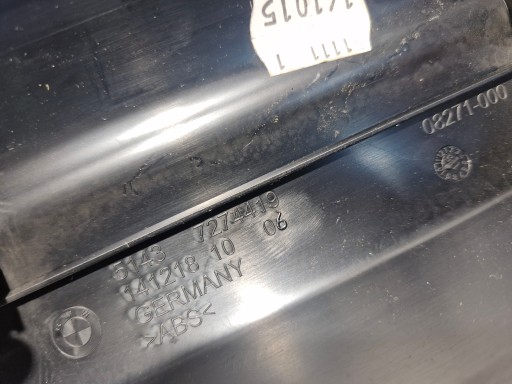 BMW 6 F06 moulding cover of the threshold cap left 7274419