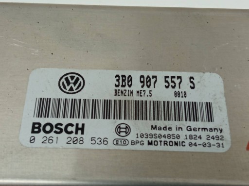 control unit of the engine 3B0907557S 0261208536 2.0 TDI 130KM VW Passat V B5