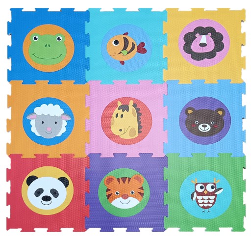 Поролоновий килимок Тварини Smiley Play 84004