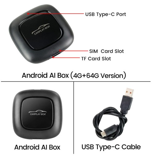 CARPLAY Wireless Carplay/Android AI BOX 4/64GB BT - Sklep