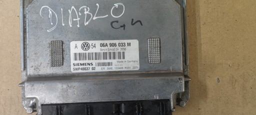 VW GOLF IV 4 BORA computer control unit of the engine 06A906033M WYLOGOWANY 1.6 SR