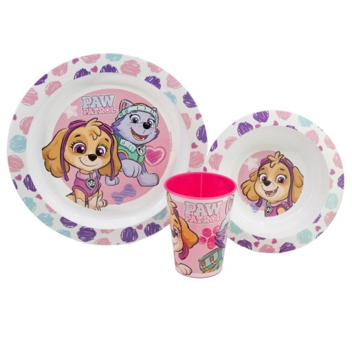 Набір пластикового посуду Stor Paw Patrol Girl Sketch Essence