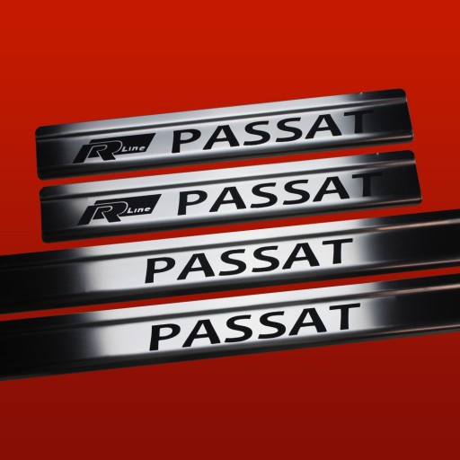 VOLKSWAGEN PASSAT B6 Накладки на пороги PASSAT RLINE 304 нержавіюча сталь Napi
