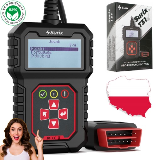 Автомобильный ТЕСТЕР OBD2 Компьютер ПОЛЬСКИЙ СКАНЕР ДИАГНОСТИЧЕСКИЙ ИНТЕРФЕЙС 2.0
