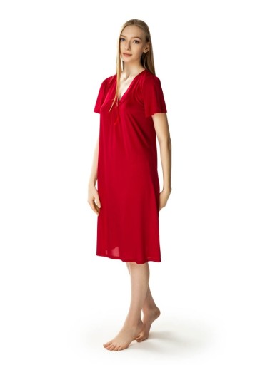 Krásna dámska nočná košeľa Consuela : Farba - Burgundská, Veľkosť - 56