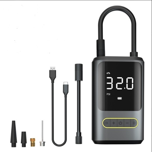 БАГАТОФУНКЦІОНАЛЬНИЙ НАДУВНИЙ ЕЛЕКТРОМОБІЛЬНИЙ НАСОС LED 4000mA