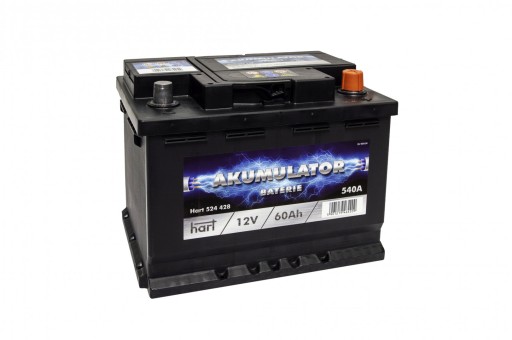 564 521 - АКУМУЛЯТОР 60AH 540A P + HART PREMIUM 242X175X175