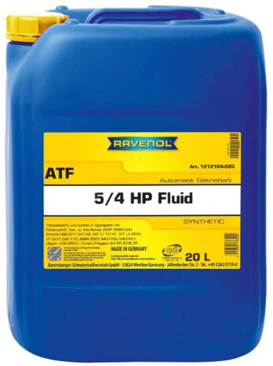 Жидкость ravenol atf 5/4hp - 20л