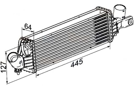 8ML 376 - HELLA INTERCOOLER НАДАРЮВАЛЬНИЙ ОХОЛОДЖУВАЧ ПОВІТРЯ