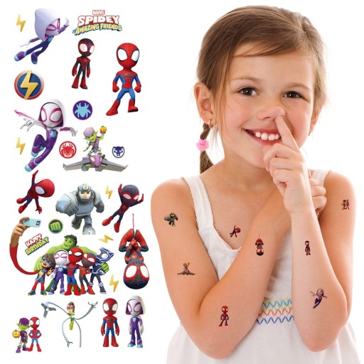 ТАТУ ДЛЯ ДІТЕЙ ТИМЧАСОВИЙ ПАВУЧОК, ЩО ЗМИВАЄТЬСЯ