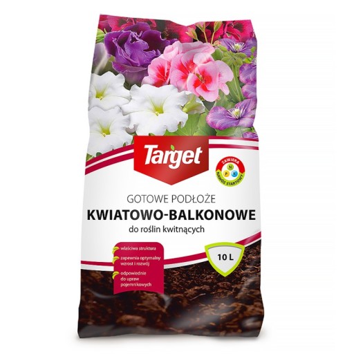 Target Ziemia podłoże do kwiatów 10L BALKON