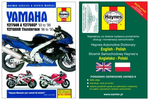 Yamaha YZF 750 R Yzf1000 R Thunderace 93-00 Haynes