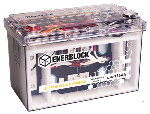 Акумулятор enerblock lithium lifepo4 12.8v 135ah 135 ah jlfp12-135h extreme