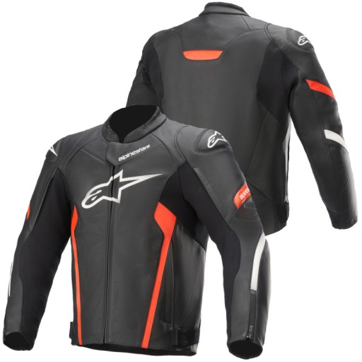 Кожаная куртка Alpinestars Faster V2 Bl/Fl/Re 54