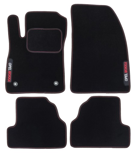 OPEL MOKKA (X) 2012-2019 Велюрові килимки з вишивкою