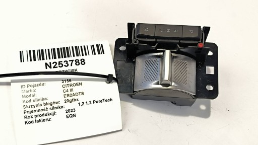 Schalter PANEL Schalt getriebe 98440959ZD CITROEN C4 III
