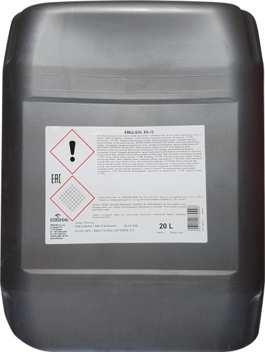 ORLEN EMULGOL ES12 КОНЦЕНТРАТ ДЛЯ ОБРАБОТКИ ХЛАДАЖИДНОСТИ 20л