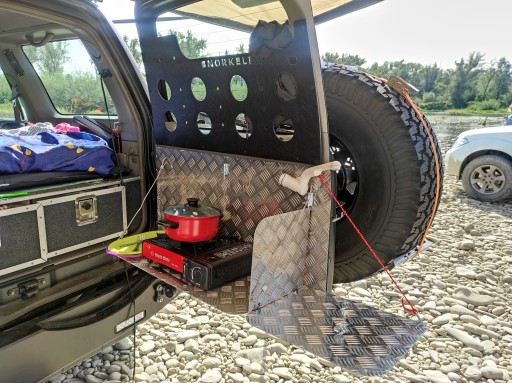 Органайзер двери багажника Patrol Y61 панель FV GU4