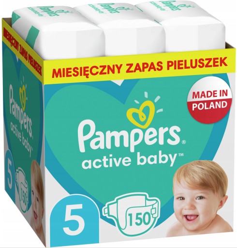 Підгузки Pampers Active Baby розмір 5 11-16 кг 150 шт.
