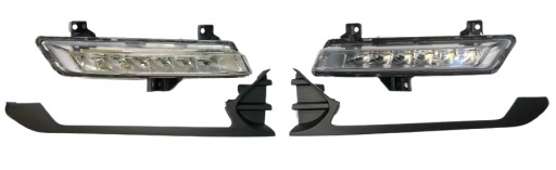 266051034R, 601981479R, - CLIO 4 LIFT СВЕТОДИОДНЫЕ ДНЕВНЫЕ ХОДОВЫЕ ОГНИ + ПЛАНКИ ПОЛНЫЙ КОМПЛЕКТ