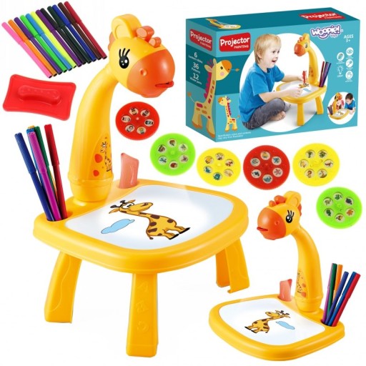 WOOPI Дошка для малювання Проектор Giraffe + Fla