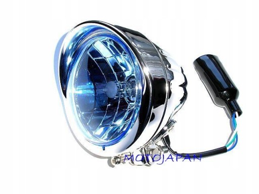 20.201.162 - MOTOJAPAN - ПЕРЕДНЯ ЛАМПА LIGHTBAR З ХРОМОВАНИМ КОЗИРКОМ