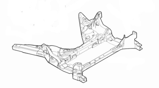 50544134 50553959 - Траверса саней, передня балка Alfa Romeo Giulia 4x4