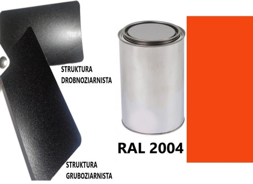 КРУПНОЗЕРНИСТА СТРУКТУРА RAL 2004 MAT 05-08% ДЛЯ ПЛАСТИКУ МЕТАЛОАКРИЛ 1L