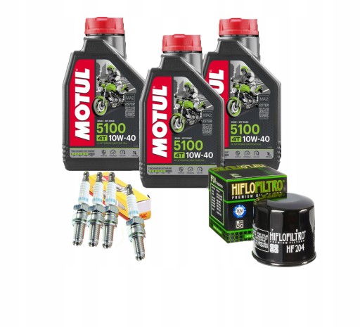 Масло Motul 5100 KAWASAKI ZX12R Фильтр Свеча зажигания