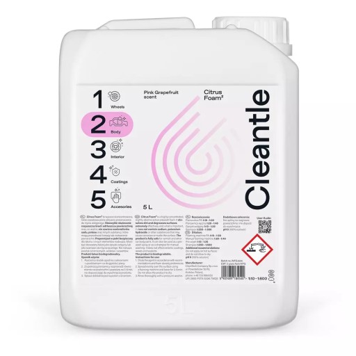CLEANTLE Citrus Foam2 5L Активная пена