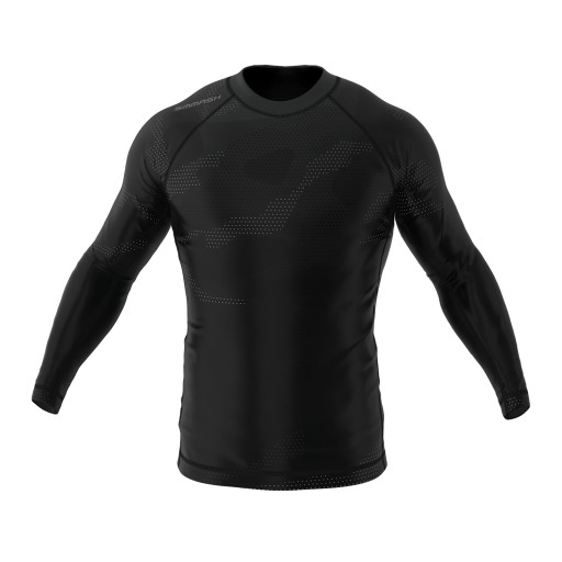 Pánsky rashguard SMMASH Murk s dlhým rukávom čierny RSO3 L