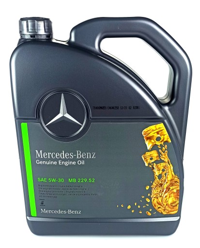 ОРИГИНАЛЬНОЕ MERCEDES OIL 5W-30 MB 229.52 5л