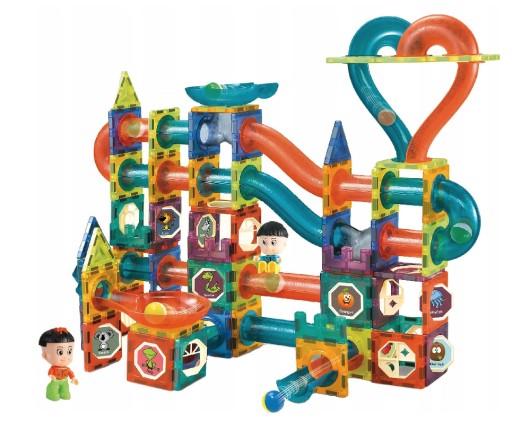 Магнітні блоки Mr. and Mrs. Gadget Glowing Ball Track 188 шт.