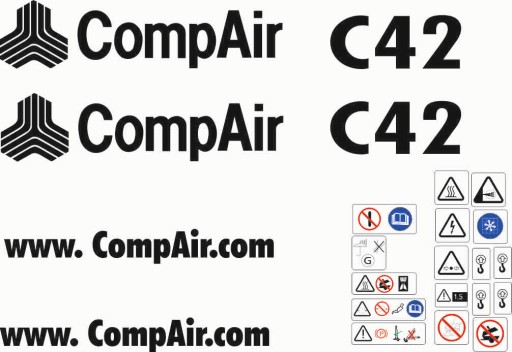 COMPAIR C46 ножничные бычьи наклейки наклейка