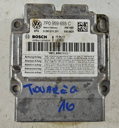 Volkswagen Touareg II 2 10- 7P6 7p0959655c control unit module airbag