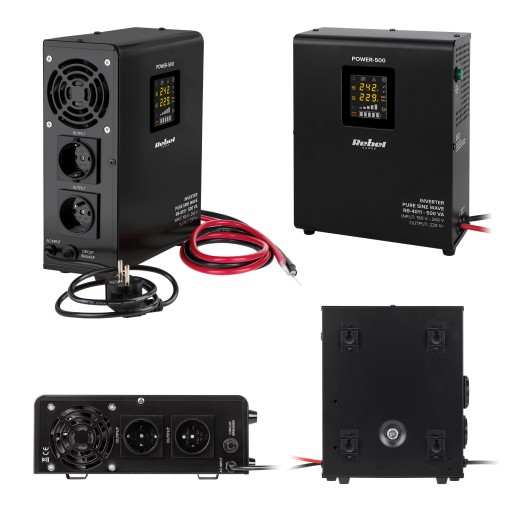 Настінний аварійний блок живлення ups rebel power 500 12v/230v 500va/300w