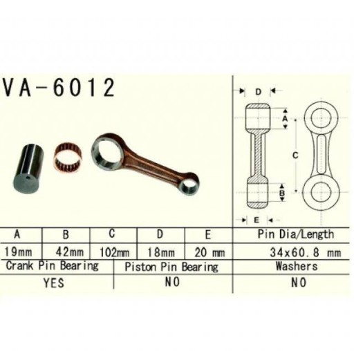 2025213957079 - ШАТУН VESRAH YAMAHA YZ426F / WR426F