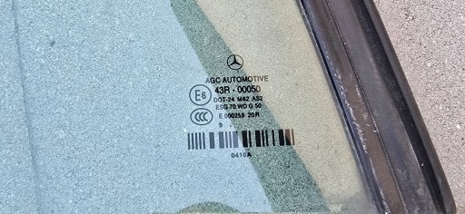 window right rear part MERCEDES W207 CABRIO 2009R