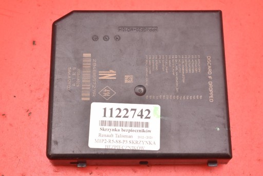 compartment of fuses 284B66727R RENAULT TALISMAN 1 and 1.6 TCe 150 KM 12-20