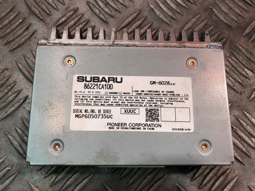 86221CA100 - МОДУЛЬ ДРАЙВЕРА УСИЛИТЕЛЯ РАДИОПРИЕМНИКА SUBARU BRZ