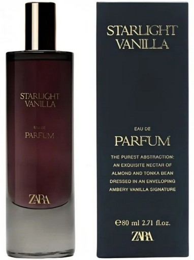 zara starlight vanilla woda perfumowana 80 ml   