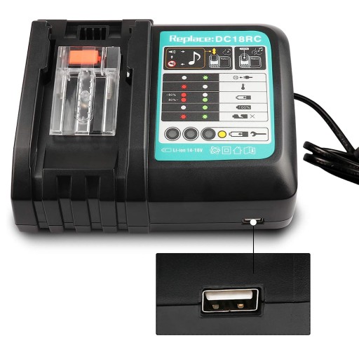 szybka ładowarka do Makita DC18RC 14,4-18V Li-Ion