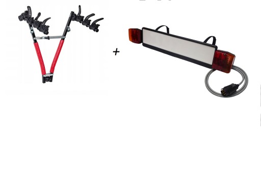 Держатель для багажника 3 велосипеда + Велосипедные фары