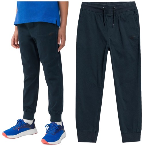 Брюки з тканини 4F серії 164 темно-сині