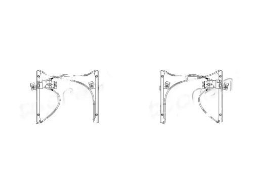 111 70 - 2 склопідйомники TOPRAN FRONT L+R для VW POLO III