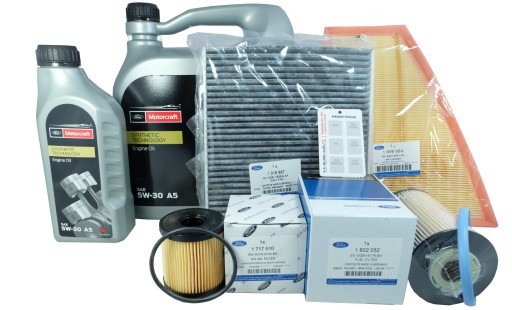 4x фильтр + 5w30 Ford Mondeo IV 2007 - 2012 2.0 TDCi