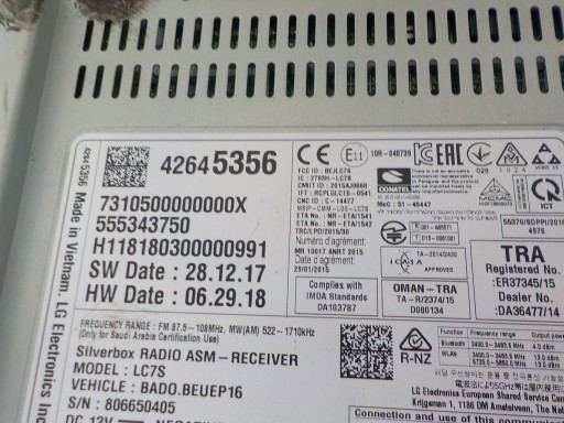 OPEL ASTRA K RADIO Navigation 42645356